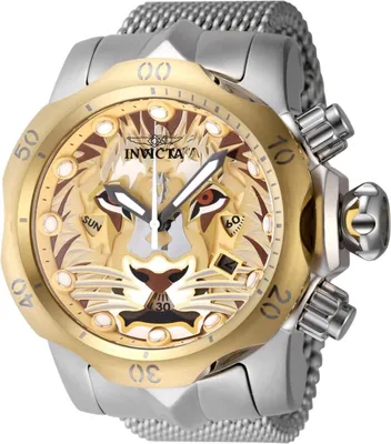 Immagine prodotto di Invicta Venom 48171 Orologio da uomo - Movimento al quarzo - Acciaio inossidabile con quadrante oro - 54 mm