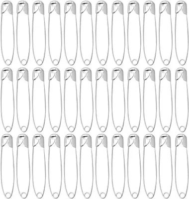 Productafbeelding van Zilveren Naalden - Kledingclips Naaispelden - Kleding Maken - Roestvrij Staal - 40 Stuks - Zilver