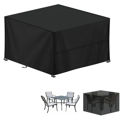 Zdjęcie produktu dla Wodoodporna osłona na meble ogrodowe, materiał Oxford 420D, wymiary 140x140x90 cm