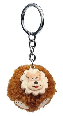Produktbild von 2Kids Toys: Holz-Schlüsselanhänger, Löwen-Pompon