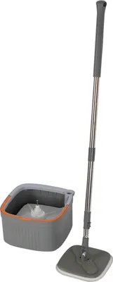 Obrázek produktu pro Sada rotačních mopů s vědrem Self Wringing Wet Dry Use Sada rotačních mopů z mikrovlákna s náhradními mopovými polštářky