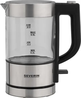 Produktbild von SEVERIN Mini-Wasserkocher WK 3472 aus Glas/Edelstahl