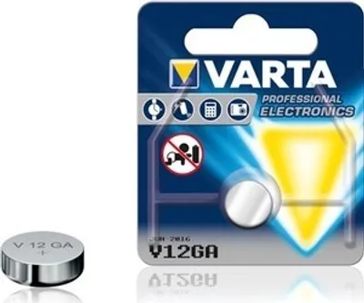 Produktbild von Varta -V12GA, Einwegbatterie, LR43, Alkali, 1,5 V, 80 mAh, Metallisch