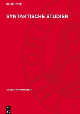 Produktbild von Syntaktische Studien