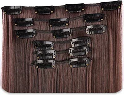 Produktbild von INF Clip-in Haarverlängerungen Braun