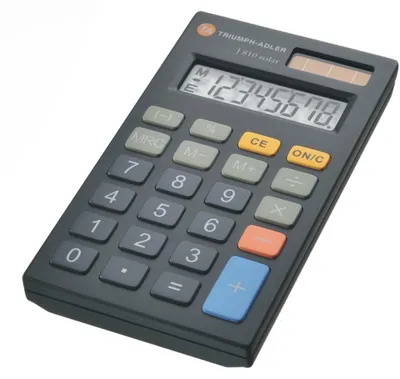 Produktbild von Taschenrechner J-810 Solar 8-stellig Batterie/Solar-Betrieb schwarz