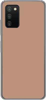 Produktbild von MuchoWow® Handyhülle Schutzhülle Hülle für Telefoonhoesje Samsung Galaxy A03s Beige - Farbe - Rosa Silikon Softcase Handy Hülle - Schutz