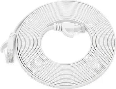 Zdjęcie produktu dla Kabel Ethernet CAT6 Gigabit 8-żyłowa skrętka sieciowa Zworka Płaski przewód miedziany Dostawy 5 metrów