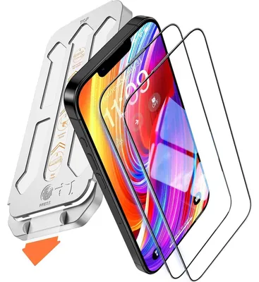 Productafbeelding van Pantserglas voor iPhone 16e/SE 4, 6,1 inch, 2 stuks, hardheid 9H, kristalhelder, zonder luchtbellen