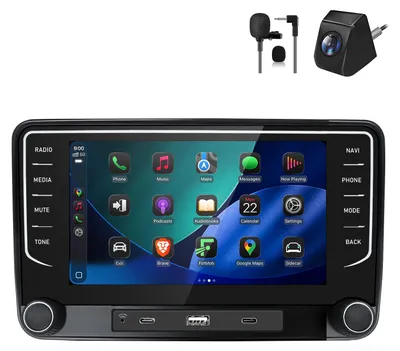 Produktbild von Android Autoradio 7 Zoll 64GB für VW Golf 5 Polo 6R Passat B6 B7 Tiguan 5N T5 mit CarPlay & Android Auto Navigation & Bluetooth