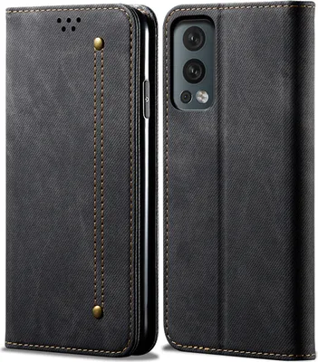 Obrázek produktu pro OnePlus Nord 2 5G Pouzdro, Kožené Peněženkové Pouzdro s Magnetickým Uzavíráním a Stojánkem pro OnePlus Nord 2 5G černé