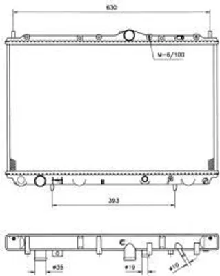 Produktbild von NRF Kühler, Motorkühlung  509517