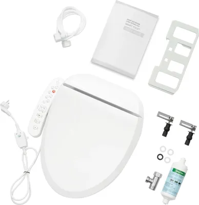 Immagine prodotto di Sedile WC intelligente - Accessorio bidet elettrico - Massaggio - Pulizia - Asciugatura - Sciacquone automatico - Bianco