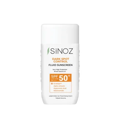 Immagine prodotto di Sinoz - Dark Spot Control Fluid Sunscreen SPF50+ / PA++++, 50ml - Un fluido leggero per la protezione quotidiana dai raggi UV dannosi.