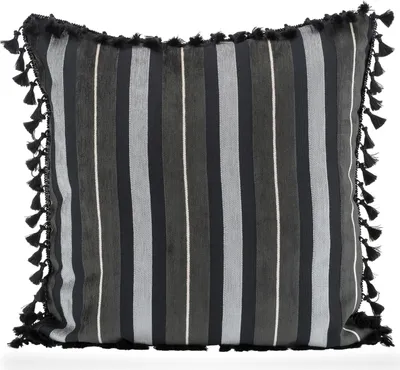 Produktbild von H.O.C.K. Darwini Dekokissen 50x50cm mit Bordüre black col. 82