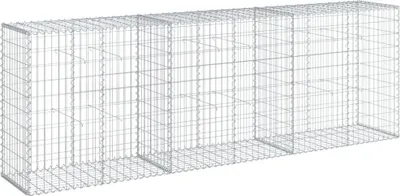 Obrázok produktu pre vidaXL Gabión s vekom 300x50x100 cm Pozinkované železo