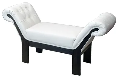 Image de Pouf Chesterfield en cuir, repose-pieds, chaise ottomane, pouf relax
