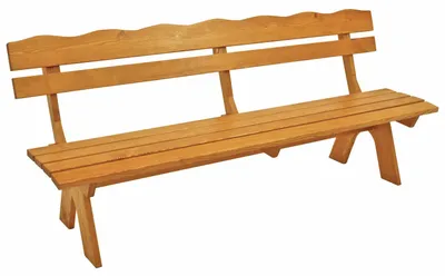 Produktbild von Gartenbank Sitzbank Holzbank Kiefer B 200 x T 60 x H 82 cm