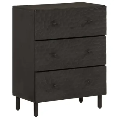 Immagine prodotto di Credenza Nera 60x33x75 cm in Legno Massello di Mango