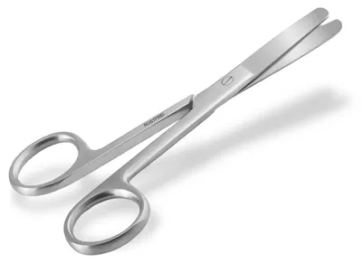 Produktbild von Bastelschere, Papierschere, Mehrzweckschere, Edelstahl, mit gerader, abgerundeter Schneide für Bastelarbeiten, Haushalt und Büro, 10,5 cm