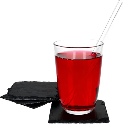 Zdjęcie produktu dla 4x talerze łupkowe 10x10cm podstawka talerz dekoracyjny talerz do serwowania naturalny łupek