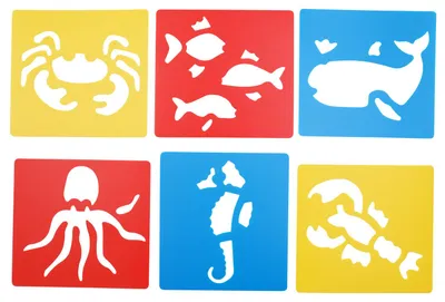 Produktbild von EDUPLAY 370077 Stencil Meerestiere