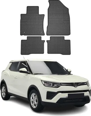Image de Tapis de Sol pour Ssangyong Tivoli 2015-2020 Caoutchouc Noir