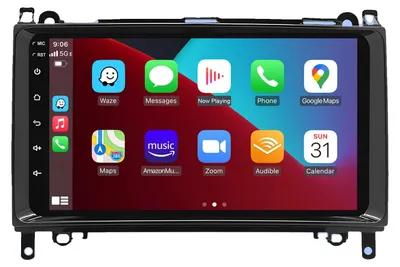 Immagine prodotto di Autoradio, integrazione per smartphone, lettore audio, compatibile con Mercedes Benz W169 W245 B200 W906 Sprinter W639 Vito, wireless, da 2 a 32 GB, processore quad-core