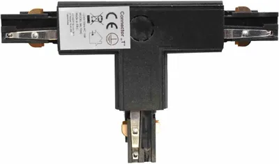 Produktbild von 3-Phasen Stromschienen T-Verbinder Schwarz Eko-Light TRACK