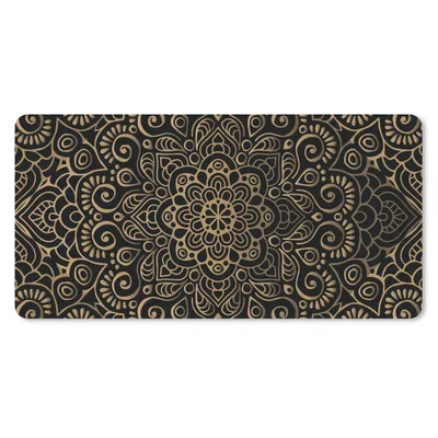 Produktbild von MuchoWow® Mauspad Mousepad Mandala indisches Muster 60x30 cm - Mousepads - Maus Mat - Pad - Mausunterlage - Nachhaltig