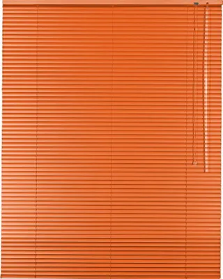Produktbild von Alu Jalousie Aluminiumjalousie 65 x 190 cm orange Rollo Jalousette Bedienseite rechts