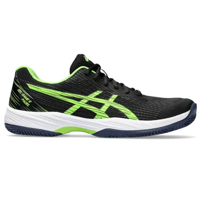 Image de Chaussures de padel Asics Gel Game 9 pour homme, noir et vert