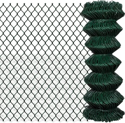Produktbild von Maschendrahtzaun Stahl 1x15 m Grün