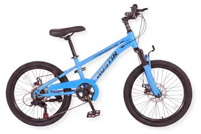 Produktbild von Buxibo - Fahrrad Austin - Kinder Geländefahrrad - Stahlrahmen - 20 Zoll - Blau