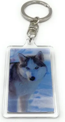 Immagine prodotto di Onwomania - Cane Husky Sled Dog - Portachiavi in metallo 3D, ideale come regalo per il migliore amico, la migliore fidanzata, la mamma - Per uomini, donne e bambini
