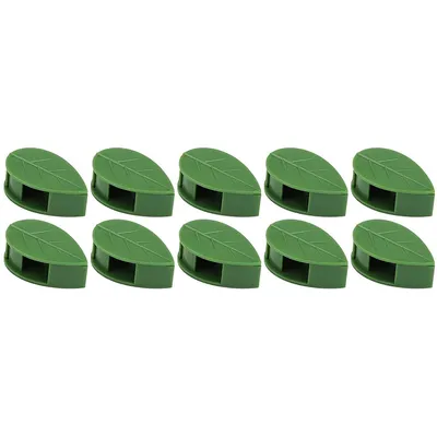 Produktbild von Pflanzenclips Kletterpflanzen Clips Verstellbar Wandbefestigungsclips Pflanzen Verbinder Clip Selbstklebend Pflanzenklammern Grüne Blatt Simulation Unsichtbar Befestigung Kabelclips Kabelhalter