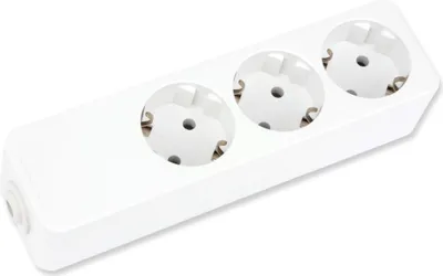 Image de as Schwabe 11731 Multiprise sans interrupteur Blanc (11731)