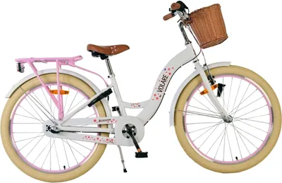 Produktbild von Volare Blossom Kinderfahrrad - Mädchen - 24 Zoll - Weiß - 3 Gänge