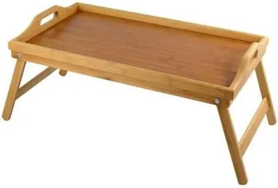 Produktbild von Famanu Bambus Tablett mit klappbaren Beinen - 48 x 30 x 20 cm
