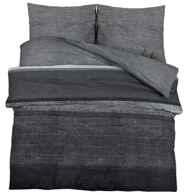 Immagine prodotto di vidaXL Set di biancheria da letto grigio scuro 140x200 cm cotone