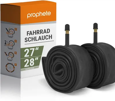 Produktbild von Reifeninnenmantel für Fahrrad, 26 Zoll - Dunlop-Ventil - 2 Stück - Schwarz
