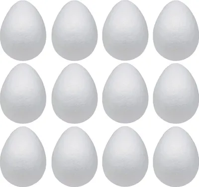 Image de Oeufs Styropian Eggs 12 feuilles 4Cm Oeufs de Pâques Pour Decoupage Stroika