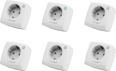 Zdjęcie produktu dla HOMEMATIC IP 157337A0, Gniazdo pomiarowe przełączające, 6 sztuk