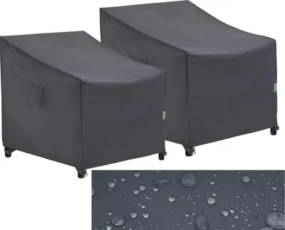 Immagine prodotto di Coprised per sedie da giardino F&J Outdoors impermeabili UV grigie 2 pezzi