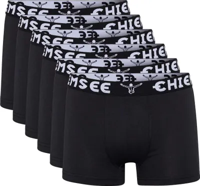 Produktbild von CHIEMSEE Herren Boxershorts, 6er Pack - Shorts, Logobund, einfarbig Schwarz XL