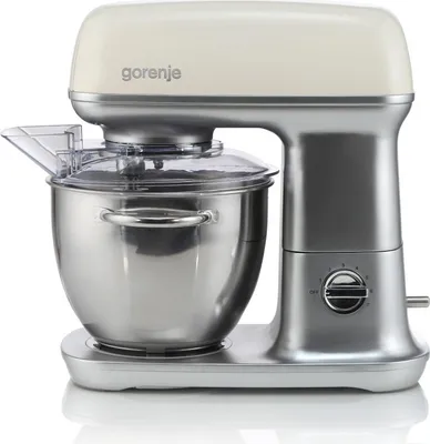 Produktbild von Gorenje MMC1000RL Küchenmaschine, 4,5 l, Champagner, Edelstahl, Weiß, 1,1 m, 4,5 kg, Metall, Aluminium