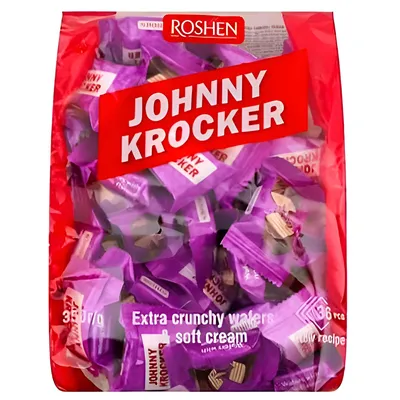 Produktbild von Roshen Waffelkonfekt "Johnny Krocker" mit Milchcremefüllung 350g