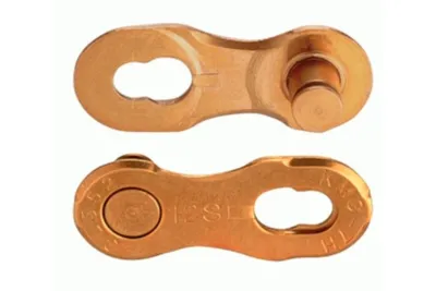 Obrázok produktu pre KMC Missinglink 12NR Ti-N Gold 2 kusy pre reťaze 5,65 mm, zlatá, 12 rýchlostí