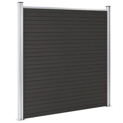 Immagine prodotto di Pannello di Recinzione in WPC 180x186 cm Nero