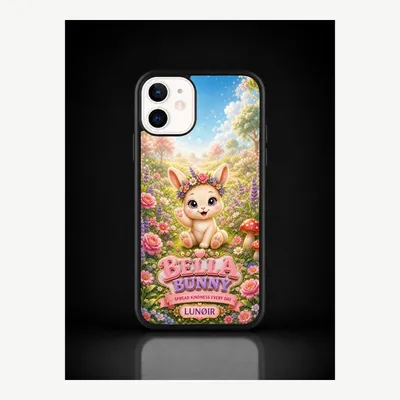 Image de Coque de protection pour iPhone 12 / 12 Pro, avec motif de lapin – LUNØIR ©